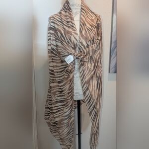 Animal Print Scarf One Size Fits Most New With Taga